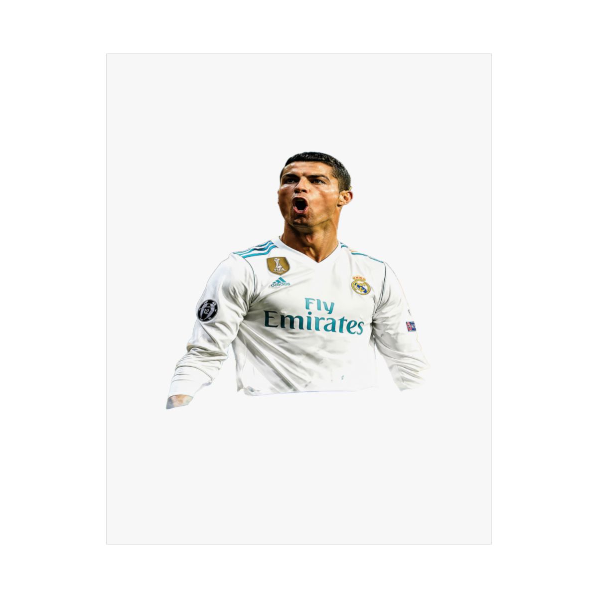 Cristiano Ronaldo Marble Signature Poster