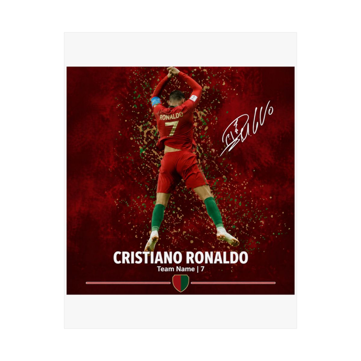 Cristiano Ronaldo Poster: Football Posters, Football Prints