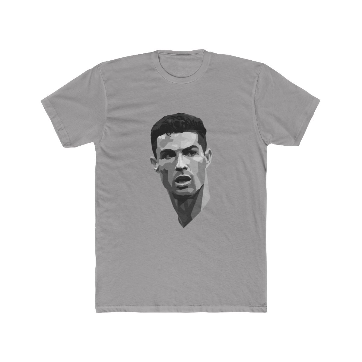 Cristiano Ronaldo Grayscale Portrait T Shirt