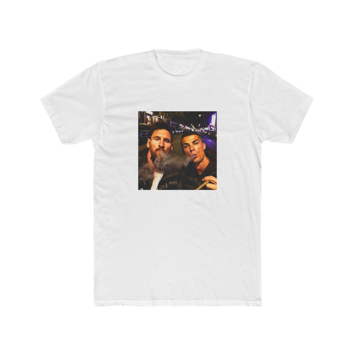 Cristiano Ronaldo Lionel Messi Smoking T Shirt