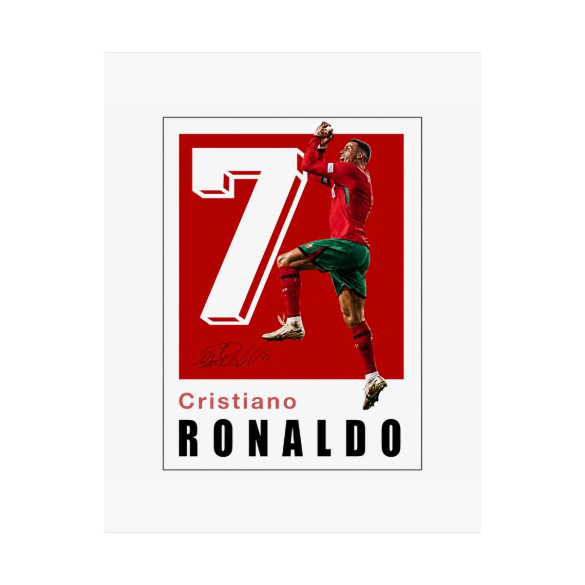 Ronaldo Poster, Famous Soccer Player Posters, Cristiano Posters For Boys Bedroom, Soccer Wall Art, Gift for Fan Football, Cristiano Wall Art, Living Room Sport Room Gift for Fan...