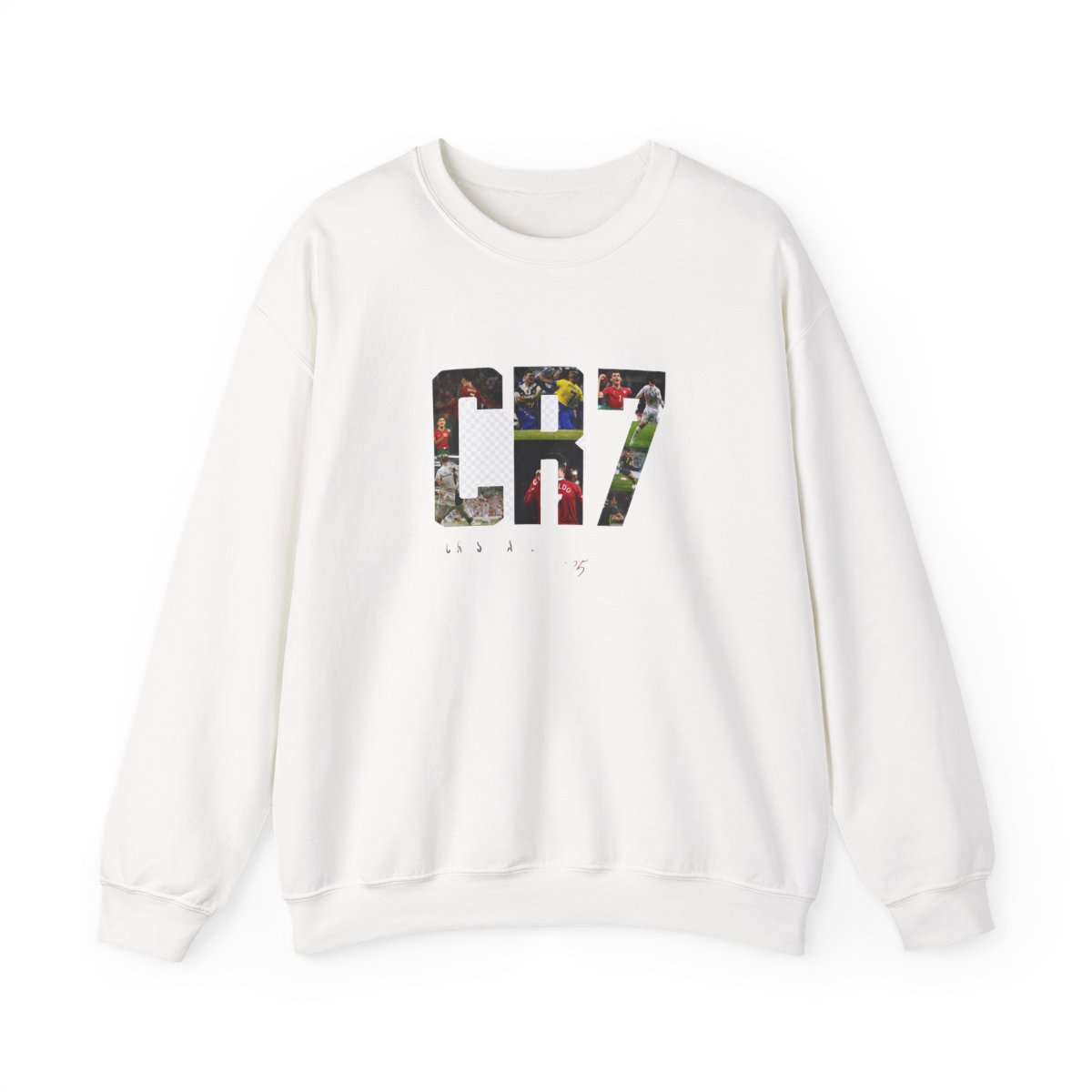 Collage Ronaldo Tribute - Soccer GOAT Youth Hooded Crewneck