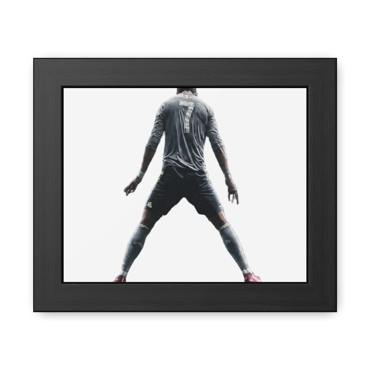 SpiritualHands Cristiano Ronaldo Soccer Superstar Wall Art Posters Decor,Colorful Soccer Home Room Decor, Framed Poster ( BEST IN WORLD, 8" x 12" - Ready to Hang)